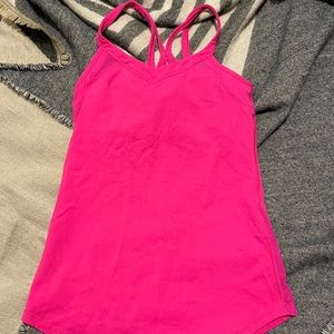 Lulu lemon pink workout tank top